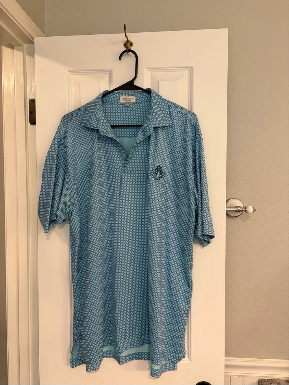 Peter Millar Carnoustie Golf Links Performance Polo Blue Large